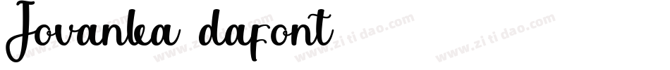 Jovanka (dafont)字体转换